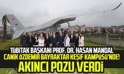 TÜBİTAK Başkanı Prof. Dr. Hasan Mandal Canik Özdemir Bayraktar Keşif Kampüsü’nde! Akıncı pozu verdi