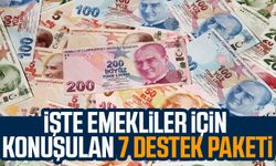 İşte emekliler için konuşulan 7 destek paketi