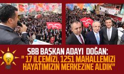 AK Parti SBB Başkan Adayı Halit Doğan: " 17 ilçemizi, 1251 Mahallemizi hayatımızın merkezine aldık"