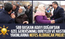 AK Parti SBB Adayı Halit Doğan'dan özel gereksinimli bireyler ve hasta yakınlarına nefes aldıracak proje!