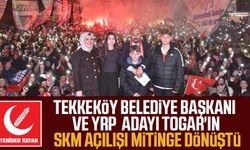Tekkeköy Belediye Başkanı ve YRP Adayı Hasan Togar'ın SKM açılışı mitinge dönüştü