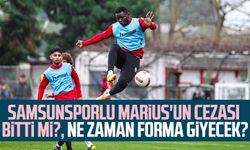 Samsunsporlu Marius'un cezası bitti mi?, Ne zaman forma giyecek?