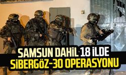 Samsun dahil 18 ilde Sibergöz-30 operasyonu: 40 gözaltı