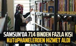 Samsun'da 714 binden fazla kişi kütüphanelerden hizmet aldı