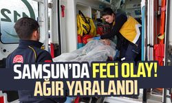Samsun Tekkeköy'de feci kaza! Ağır yaralandı