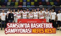 Samsun'da Basketbol Anadolu Şampiyonası nefes kesti