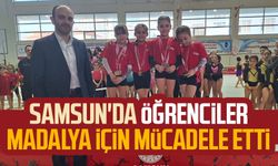 Samsun'da öğrenciler madalya için mücadele etti