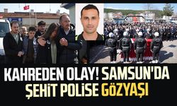 Kahreden olay! Samsun'da şehit polis Orhan Mutlu için gözyaşı
