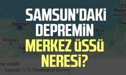 Samsun'da deprem! Samsun'daki depremin merkez üssü neresi? AFAD deprem son dakika