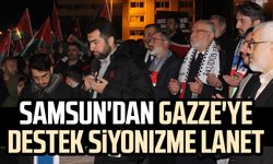 Samsun'dan Gazze'ye destek siyonizme lanet!
