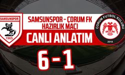 Samsunspor - Çorum FK hazırlık maçının canlı anlatımı
