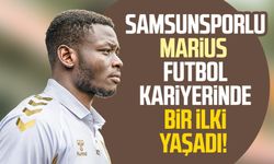 Samsunsporlu Marius futbol kariyerinde bir ilki yaşadı!