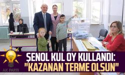 AK Parti Terme Belediye Başkan Adayı Şenol Kul oy kullandı: "Kazanan Terme olsun"