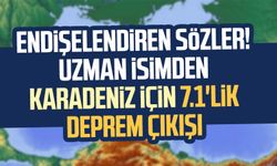 Endişelendiren açıklama! Uzman isimden Karadeniz için 7.1'lik deprem çıkışı