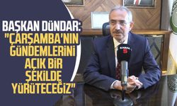 Başkan Hüseyin Dündar: "Çarşamba'nın gündemlerini açık bir şekilde yürüteceğiz"