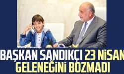 Canik Belediye Başkanı İbrahim Sandıkçı 23 Nisan geleneğini bozmadı