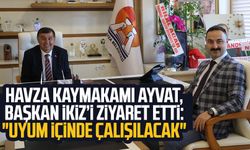 Kaymakam Mustafa Ayvat Havza Belediye Başkanı Murat İkiz’i ziyaret etti: "Uyum içinde çalışılacak"