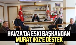 Havza'da eski başkandan Murat İkiz'e destek