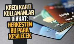 Kredi kartı kullananlar dikkat: Herkesten bu para kesilecek