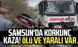 Samsun'da korkunç kaza! Beton aracıyla çarpıştı, hayatını kaybetti