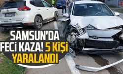 Samsun'da feci kaza! 5 kişi yaralandı
