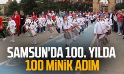 Samsun'da 100. yılda 100 minik adım