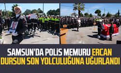 Samsun'da görev başında hayatını kaybetmişti:  Polis memuru Ercan Dursun son yolculuğuna uğurlandı