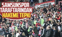 Samsunspor taraftarından, Pendikspor maçında hakeme tepki