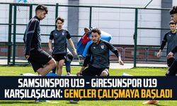 Yılport Samsunspor U19 - Bitexen Giresunspor U19 karşılaşacak: Gençler çalışmaya başladı