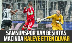 Samsunspor'dan Beşiktaş maçında kaleye etten duvar