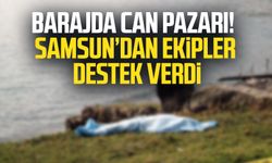 Barajda can pazarı! Samsun'dan ekipler destek verdi