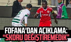 Samsunspor'da Fofana'dan maç sonu açıklama: "Skoru değiştiremedik"