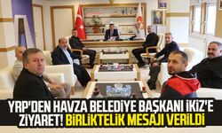 YRP'den Havza Belediye Başkanı Murat İkiz'e ziyaret! Birliktelik mesajı verildi