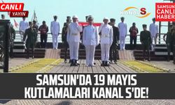 Samsun'da 19 Mayıs kutlamaları Kanal S'de! Bayrak Devir Teslim Töreni