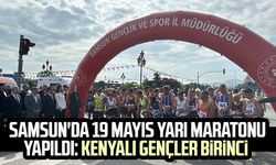 Samsun'da 19 Mayıs Yarı Maratonu yapıldı: Kenyalı gençler birinci