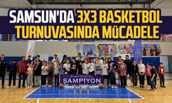 Samsun'da 3x3 Basketbol turnuvasında mücadele