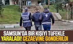 Samsun'da bir kişiyi tüfekle yaraladı! Cezaevine gönderildi