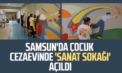 Samsun'da çocuk cezaevinde 'Sanat Sokağı' açıldı