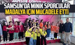 Samsun'da minik sporcular madalya için mücadele etti