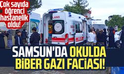 Samsun'da okulda biber gazı faciası! Bomba gibi patladı, 25 öğrenci hastanelik oldu
