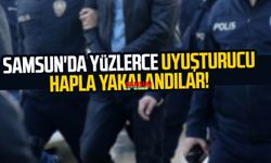 Samsun'da yüzlerce uyuşturucu hapla yakalandılar! 18 gözaltı