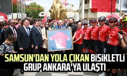 Samsun'dan yola çıkan bisikletli grup Ankara'ya ulaştı
