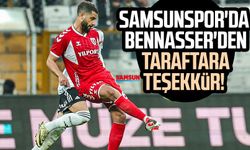 Samsunspor'da Bennasser'den taraftara teşekkür