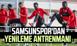 Samsunspor'dan Alanyaspor maçı öncesi yenileme antrenmanı