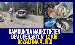 Samsun’da narkotikten dev operasyon! 12 kişi gözaltına alındı