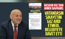 Terme Belediye Başkanı Şenol Kul'dan örnek davranış: Vatandaşın şikayetini göz ardı etmedi, belediyeye davet etti