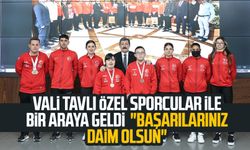 Samsun Valisi Orhan Tavlı özel sporcular ile bir araya geldi  "Başarılarınız daim olsun"