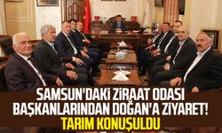 Samsun'daki ziraat odası başkanlarından Halit Doğan'a ziyaret! Tarım konuşuldu