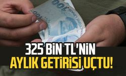 325 bin TL'nin aylık getirisi uçtu!