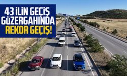 43 ilin geçiş güzergahında rekor geçiş!